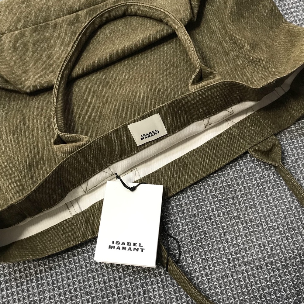 Isabel Marant Olive Green Tote Bag - Picture 3 of 5